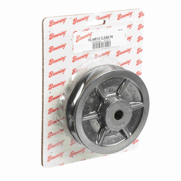 1 Groove Cast Iron Finish Bore FHP Variable Pitch Sheave Clear Pack